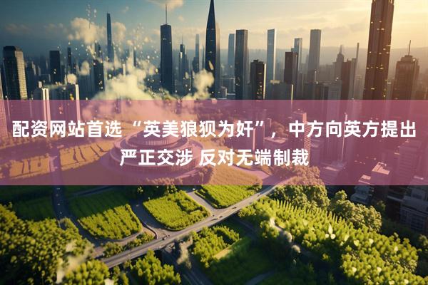 配资网站首选 “英美狼狈为奸”，中方向英方提出严正交涉 反对无端制裁