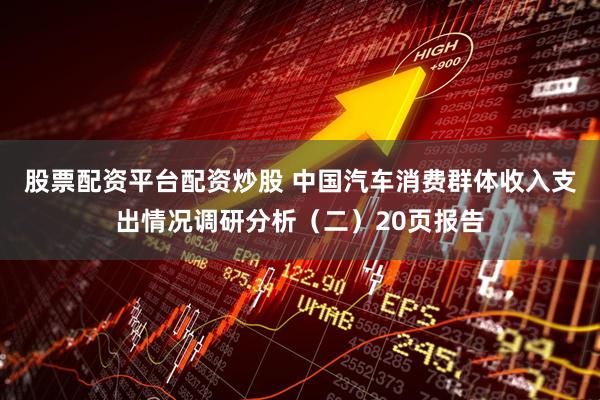 股票配资平台配资炒股 中国汽车消费群体收入支出情况调研分析（二）20页报告